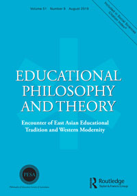 Cover image for Educational Philosophy and Theory, Volume 51, Issue 9, 2019