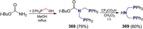 Scheme 212. Synthesis of a P2,NH-acetal from tert-butyl carbamate.[Citation727]