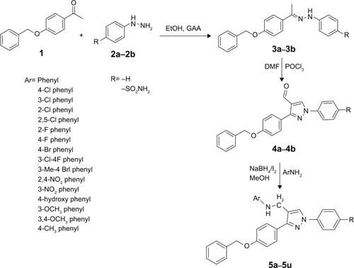 Scheme 1 Protocol for the synthesis of pyrazole analogues (5a–5u).