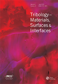 Cover image for Tribology - Materials, Surfaces & Interfaces, Volume 5, Issue 3, 2011