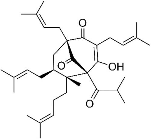 Figure 1. Chemical structure of HP (parent molecule).