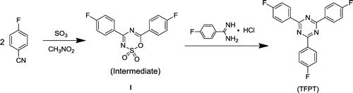 Scheme 1. Synthesis route for TFPT.