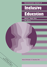 Cover image for International Journal of Inclusive Education, Volume 20, Issue 12, 2016