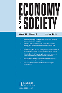 Cover image for Economy and Society, Volume 44, Issue 3, 2015