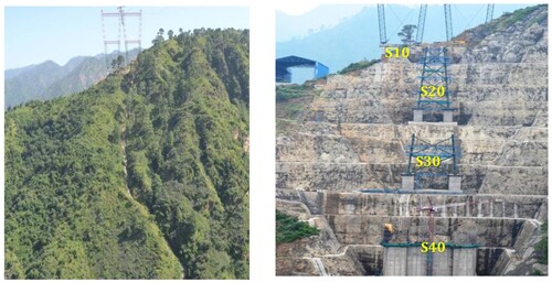 Fig. 3: Before and after excavation for slope stabilization. Photos by Chenab Bridge Project Undertaking (U/o AFCONS Infrastructure Limited)