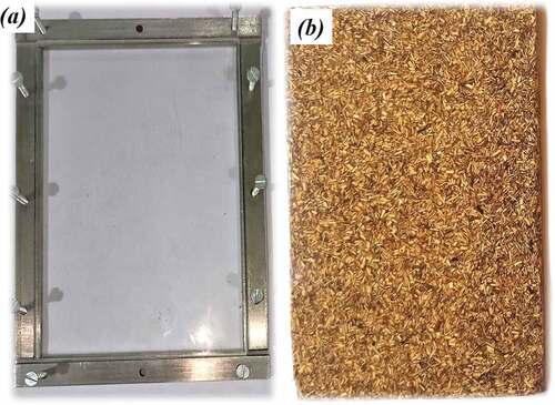 Figure 1. (a) Mould, (b) Composite specimen.