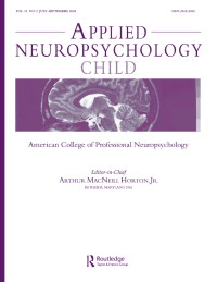 Cover image for Applied Neuropsychology: Child, Volume 13, Issue 3, 2024