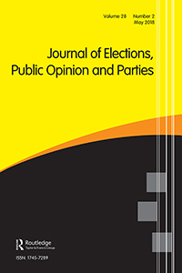 Cover image for Journal of Elections, Public Opinion and Parties, Volume 28, Issue 2, 2018