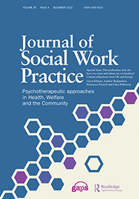 Cover image for Journal of Social Work Practice, Volume 36, Issue 4, 2022