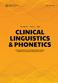Cover image for Clinical Linguistics & Phonetics, Volume 38, Issue 2, 2024