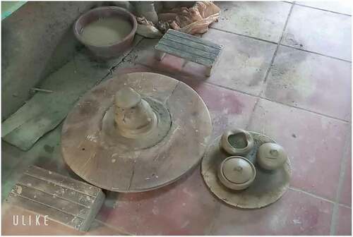 Figure 2. Turntable used for making ceramics.