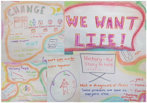 Figure 3. Co-evaluating progress in piloting the role of a Named Social Worker with Lead the Way self-advocates.