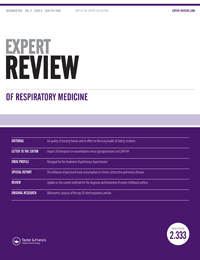 Cover image for Expert Review of Respiratory Medicine, Volume 9, Issue 6, 2015
