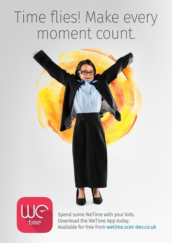 Figure 1. WeTime flyer featuring a girl.