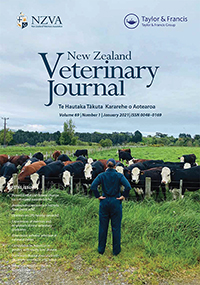 Cover image for New Zealand Veterinary Journal, Volume 69, Issue 1, 2021