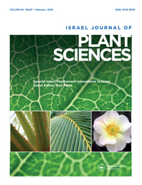 Cover image for Israel Journal of Plant Sciences, Volume 63, Issue 1, 2016