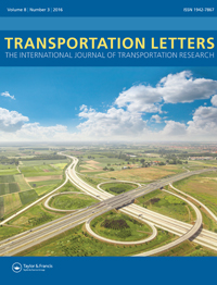Cover image for Transportation Letters, Volume 8, Issue 3, 2016