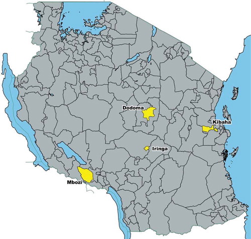 Figure 3. Location of study districts