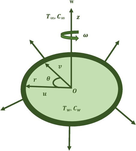 Figure 1. Geometry of the flow problem.