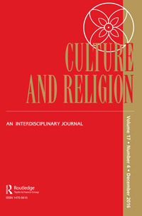 Cover image for Culture and Religion, Volume 17, Issue 4, 2016
