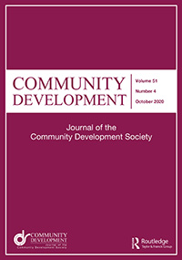 Cover image for Community Development, Volume 51, Issue 4, 2020