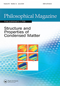 Cover image for Philosophical Magazine, Volume 99, Issue 11, 2019