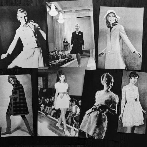 Figure 4 Photographers unknown, Valentina Chernova demonstrates youthful designs in magazines and on the runway, 1966–73. Courtesy of Valentina Chernova.