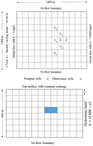 Figure 1. Study area showing the plan view and sectional view (Dhar and Datta Citation2009).