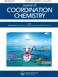 Cover image for Journal of Coordination Chemistry, Volume 72, Issue 2, 2019