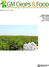 Cover image for GM Crops & Food, Volume 7, Issue 1, 2016