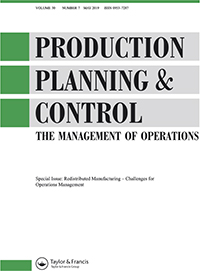 Cover image for Production Planning & Control, Volume 30, Issue 7, 2019