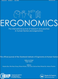 Cover image for Ergonomics, Volume 42, Issue 3, 1999