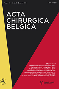 Cover image for Acta Chirurgica Belgica, Volume 119, Issue 6, 2019