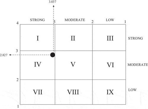 Figure 2. IE matrix.