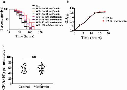 Figure 1. Metformin enhances pathogen resistance