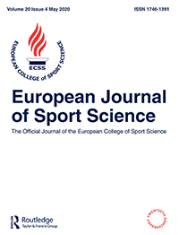 Cover image for European Journal of Sport Science, Volume 20, Issue 4, 2020