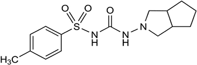 Figure 1 Chemical structure of gliclazide.