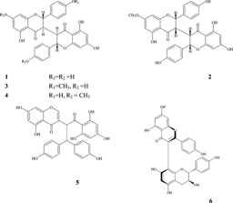 Figure 1. Structures of biflavonoids from S. chamaejasme. L.