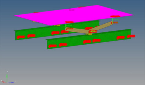 Figure 9. Meshing of designed lifting chassis in ANSYS.