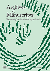 Cover image for Archives and Manuscripts, Volume 48, Issue 3, 2020
