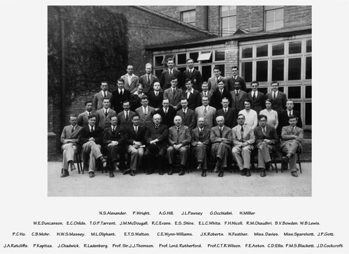 Figure 10. Staff and research students in the Cavendish Laboratory in 1932.