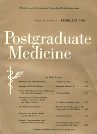 Cover image for Postgraduate Medicine, Volume 29, Issue 2, 1961