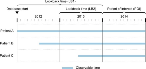 Figure 2 The period of interest and the lookback time.