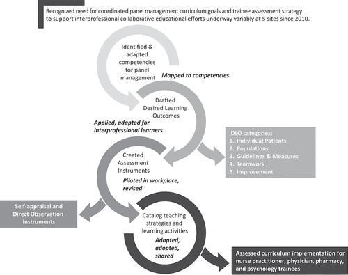 Figure 1. Inteprofessional PM curriculum development.