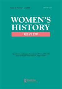 Cover image for Women's History Review, Volume 32, Issue 4, 2023