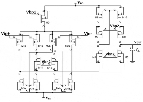 Figure 1. Schematic of RFC OpAmp.