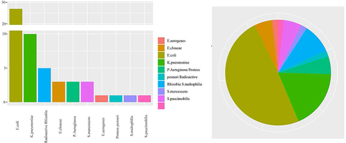 Figure 2 Frequency of neonatal septicemia with Gram-negative bacteria.