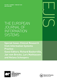 Cover image for European Journal of Information Systems, Volume 32, Issue 1, 2023