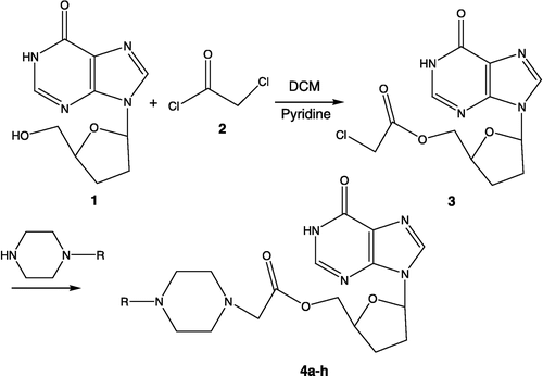 Scheme 1 Synthesis of didanosine prodrugs.