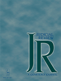 Cover image for Judicial Review, Volume 4, Issue 1, 1999